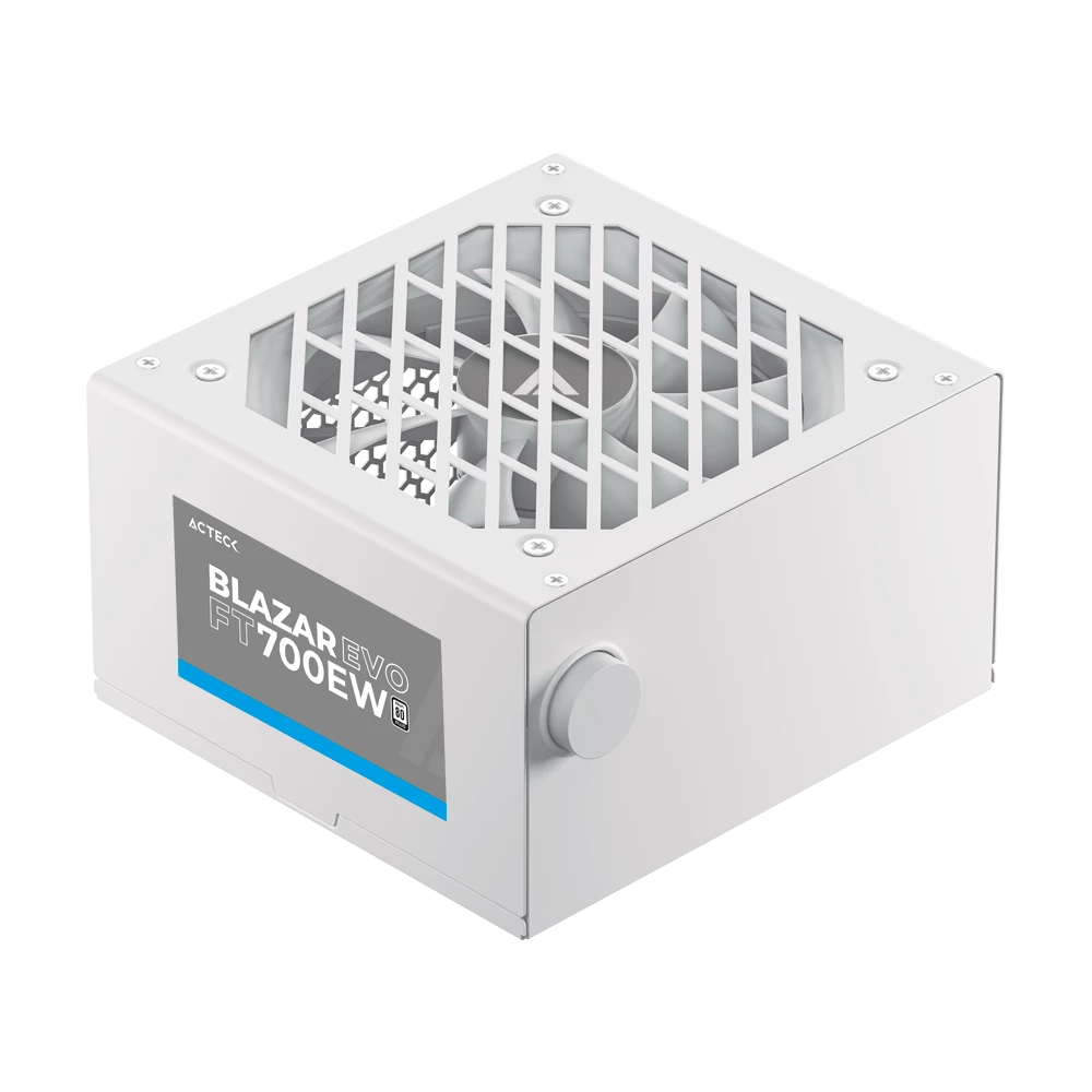 Fuente de Poder Blazar Evo FT700EW ATX 700W / 1x20+4 pin + 1xAtx12V 4+ pin 4 + 2xPcie 6+2 pin + 4xSata + 2xMolex 4 pin / Blanco