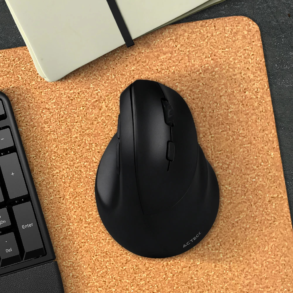 Mouse Ergonómico Vertical | Virtuos Fitt MI520 | Negro