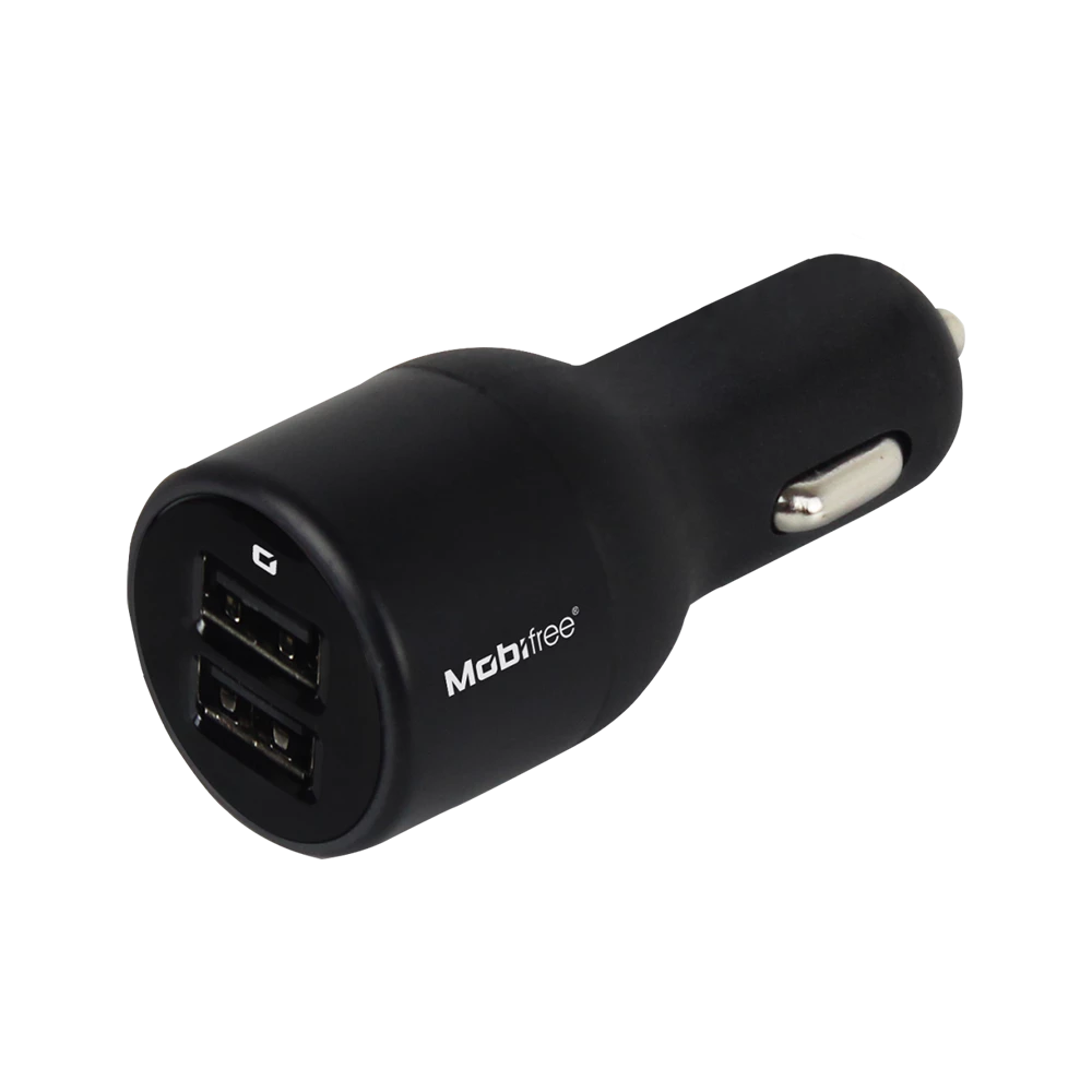 Cargador de Auto 2.1 A | Ridefree | 2xUSB A Negro