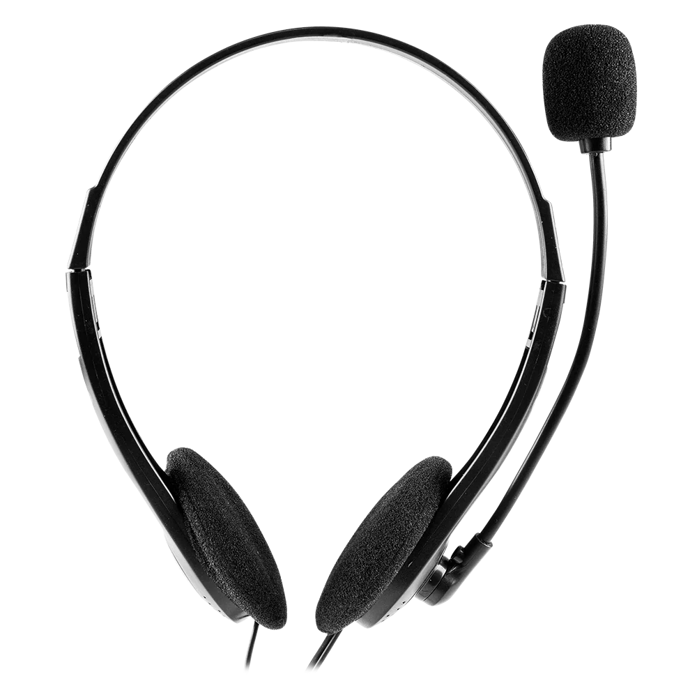 Audífonos On Ear Mic Flexible para Computo | Discover HJ210 | Negro