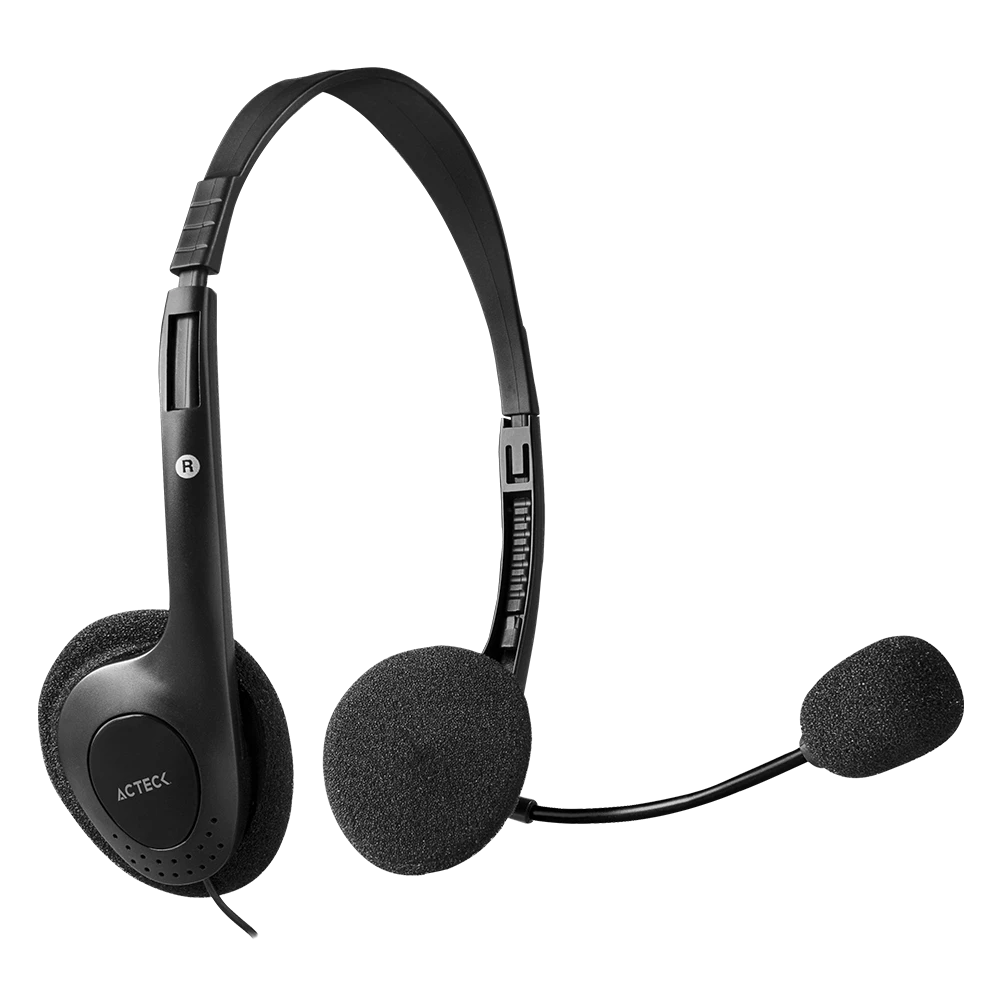 Audífonos On Ear Mic Flexible para Computo | Discover HJ210 | Negro