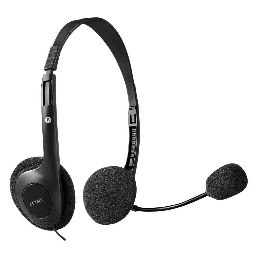 Audífonos On Ear Mic Flexible para Computo | Discover HJ210 | Negro