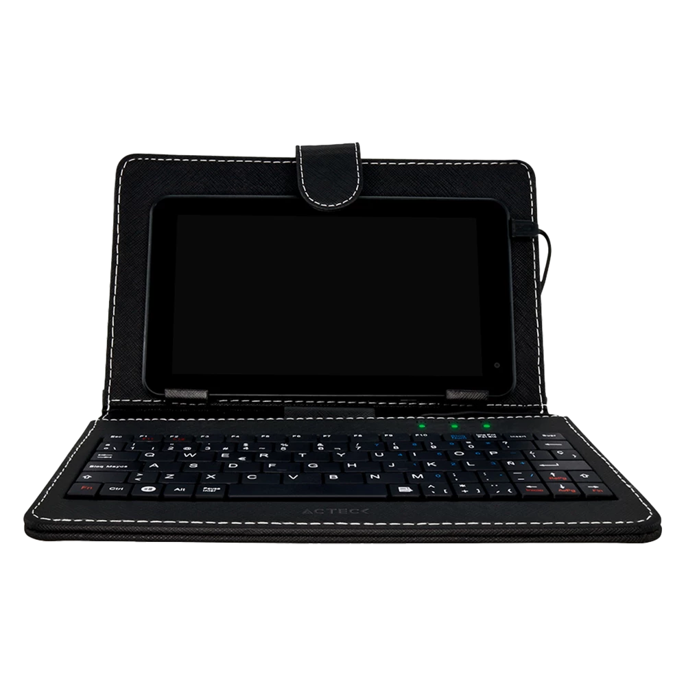 Funda con Teclado Alámbrico Micro USB| Inspire FT210 | Negro