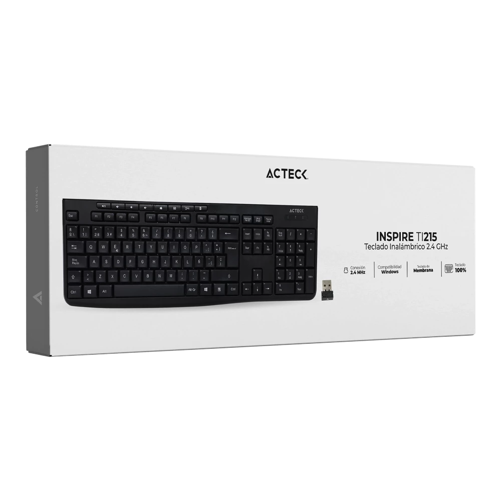 Teclado Inalámbrico | Inspire TI215 | Negro