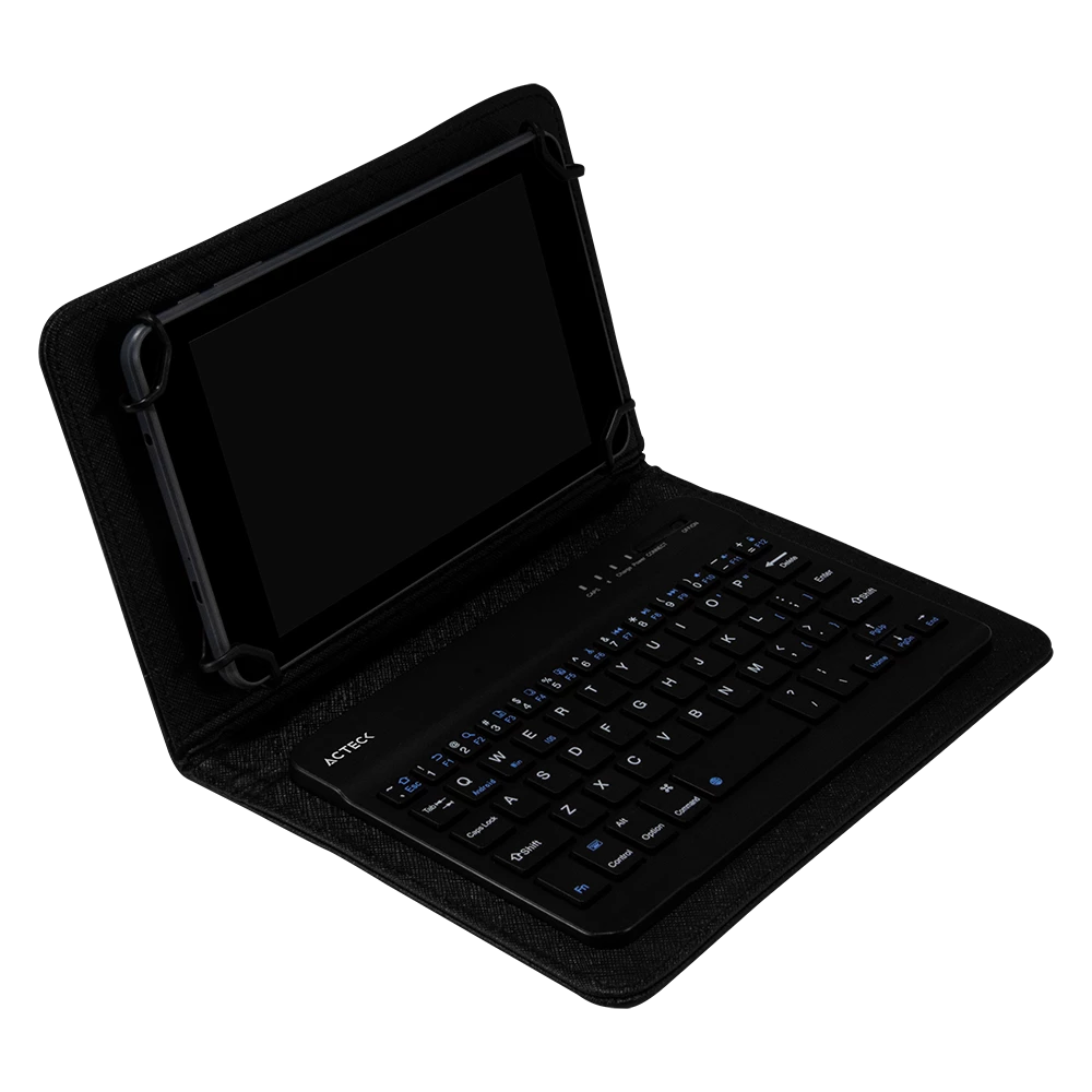 Funda con Teclado Bluetooth Inspire FT440 / Dispositivos de Hasta 7" Acabado de Tacto piel + Recargable Micro USB Negro Advanced