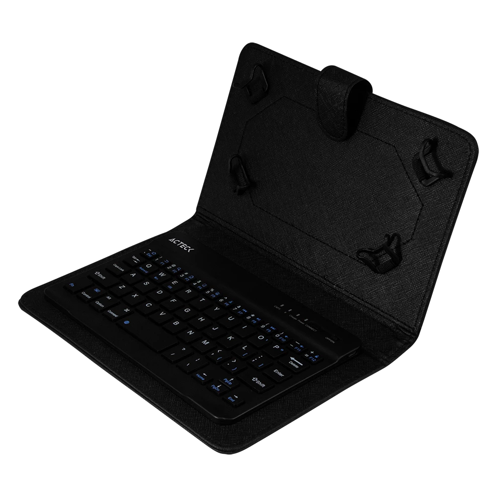 Funda con Teclado Bluetooth Inspire FT440 / Dispositivos de Hasta 7" Acabado de Tacto piel + Recargable Micro USB Negro Advanced