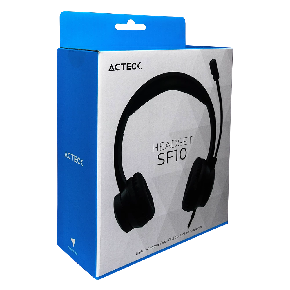 Audífonos On Ear para Call Center Mic Flexible | Discover HU430 | Negro