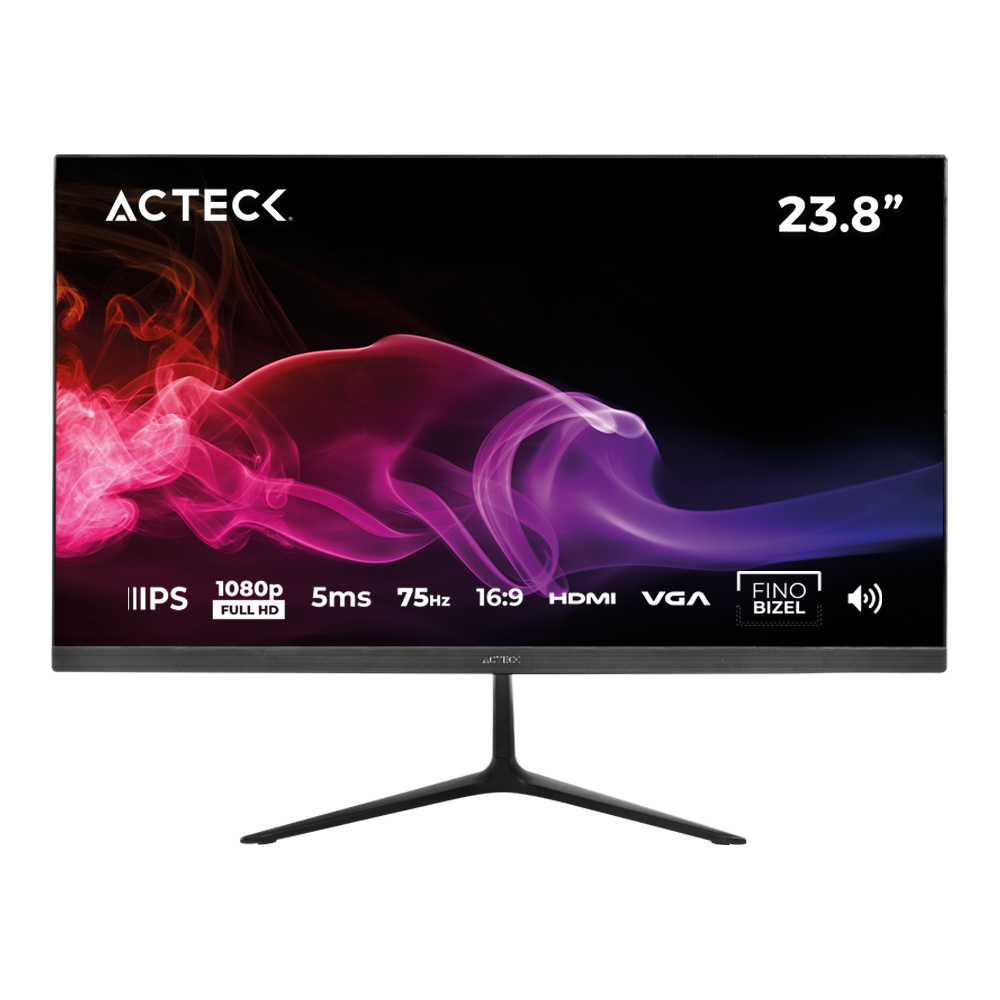 Monitor Plano 23.8" IPS | Captive Vivid SP240 | Negro