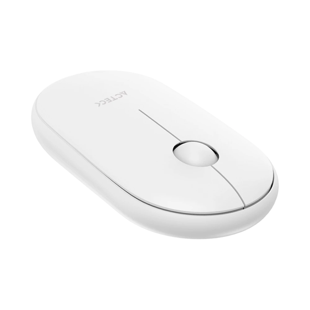 Mouse Ultra Delgado | Optimize Edge MI460 | Inalámbrico 2.4 GHz + 1600 DPI + 2 Botones + 1xBat AA Incluída | Advanced Series | Blanco