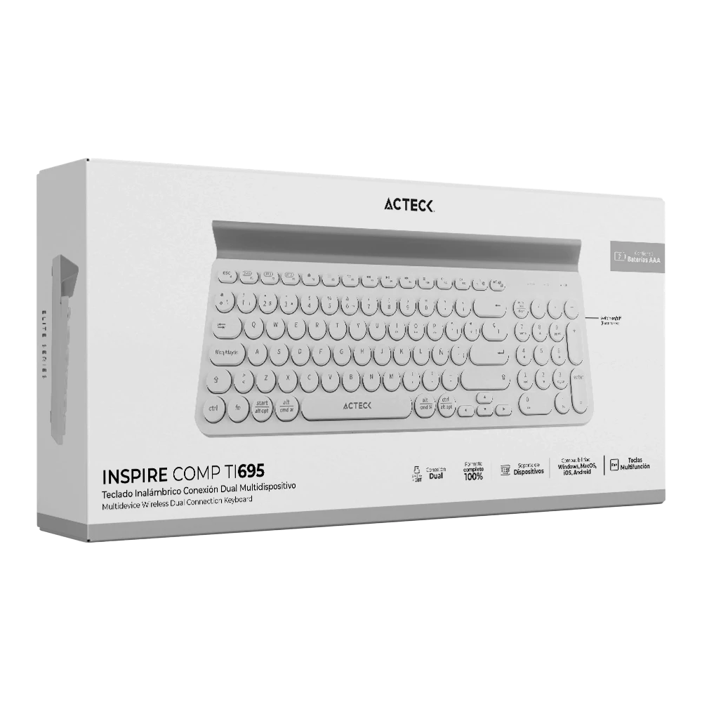 Teclado inalambrico multidispositivo 2025