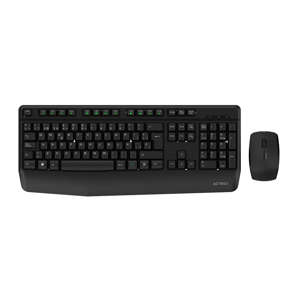 Combo 2 en 1 teclado y mouse Inalámbrico | Creator Plus MK465 | Negro