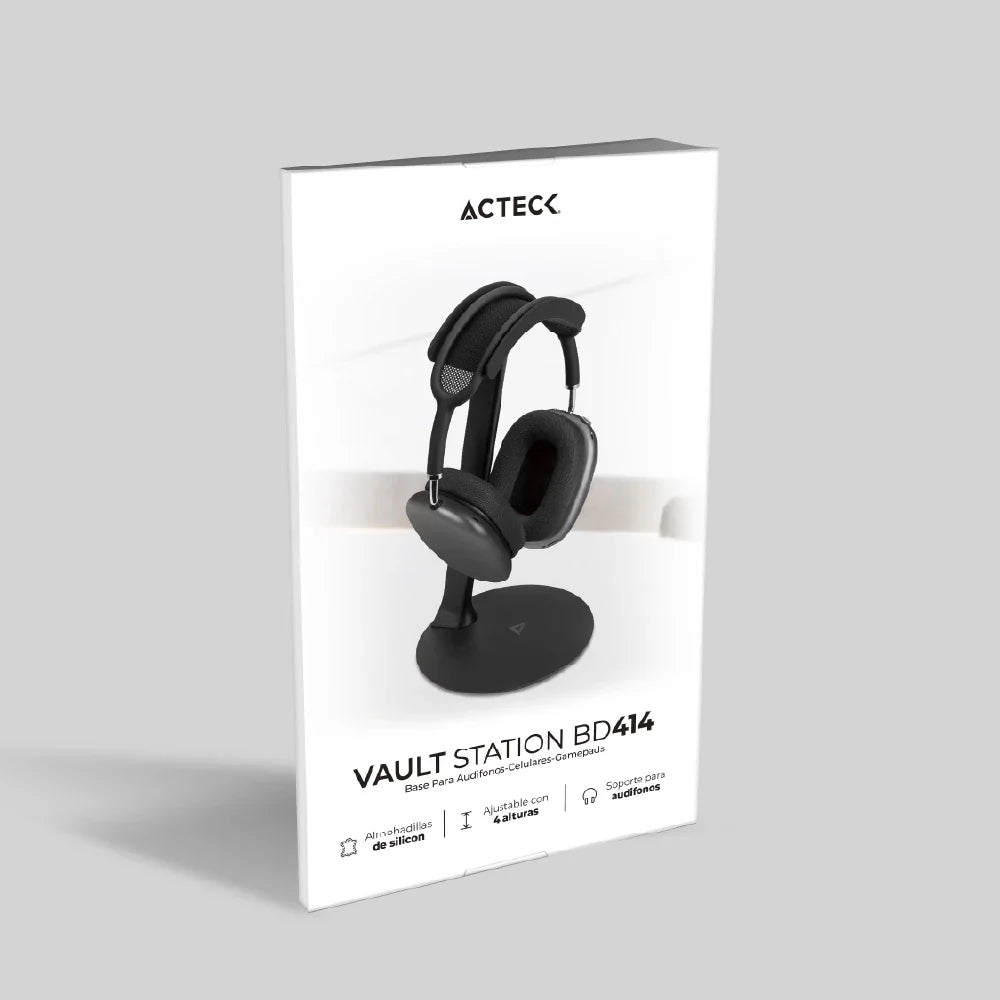 Base para Audífonos-Celulares-Gamepads | Vault Station BD414 | Negro