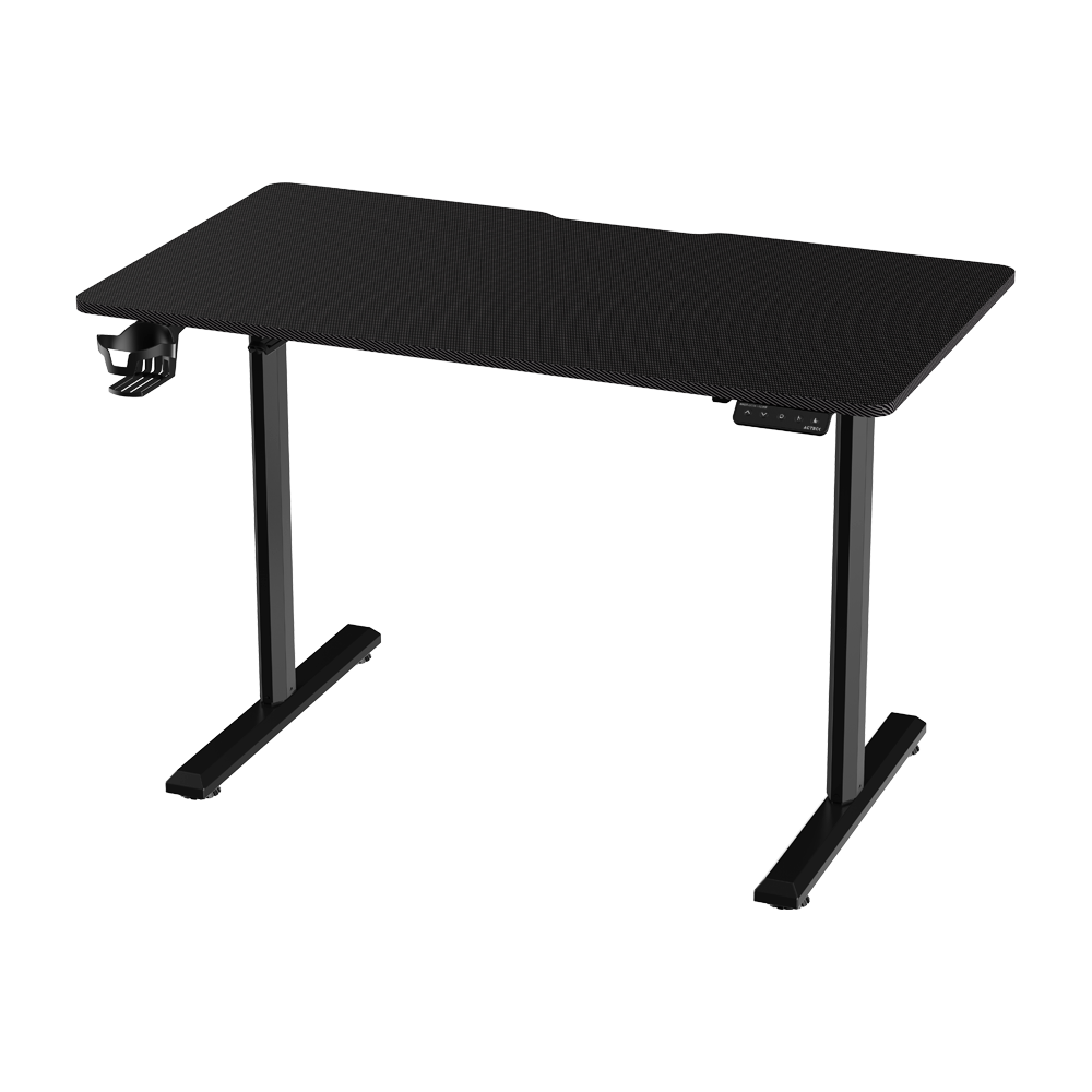 Escritorio de Oficina Ergo Desk 1 ED717 Ergonómico 120 X 60cm / Ajuste Eléctrico de Altura/ Soporta hasta 60 Kg + Panel de control / Negro