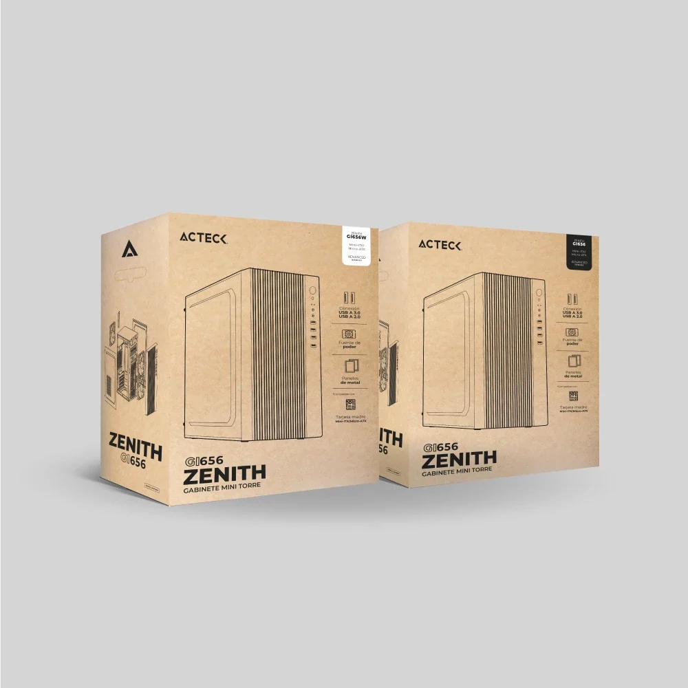 Gabinete Mini Torre | Zenith GI656 | Negro
