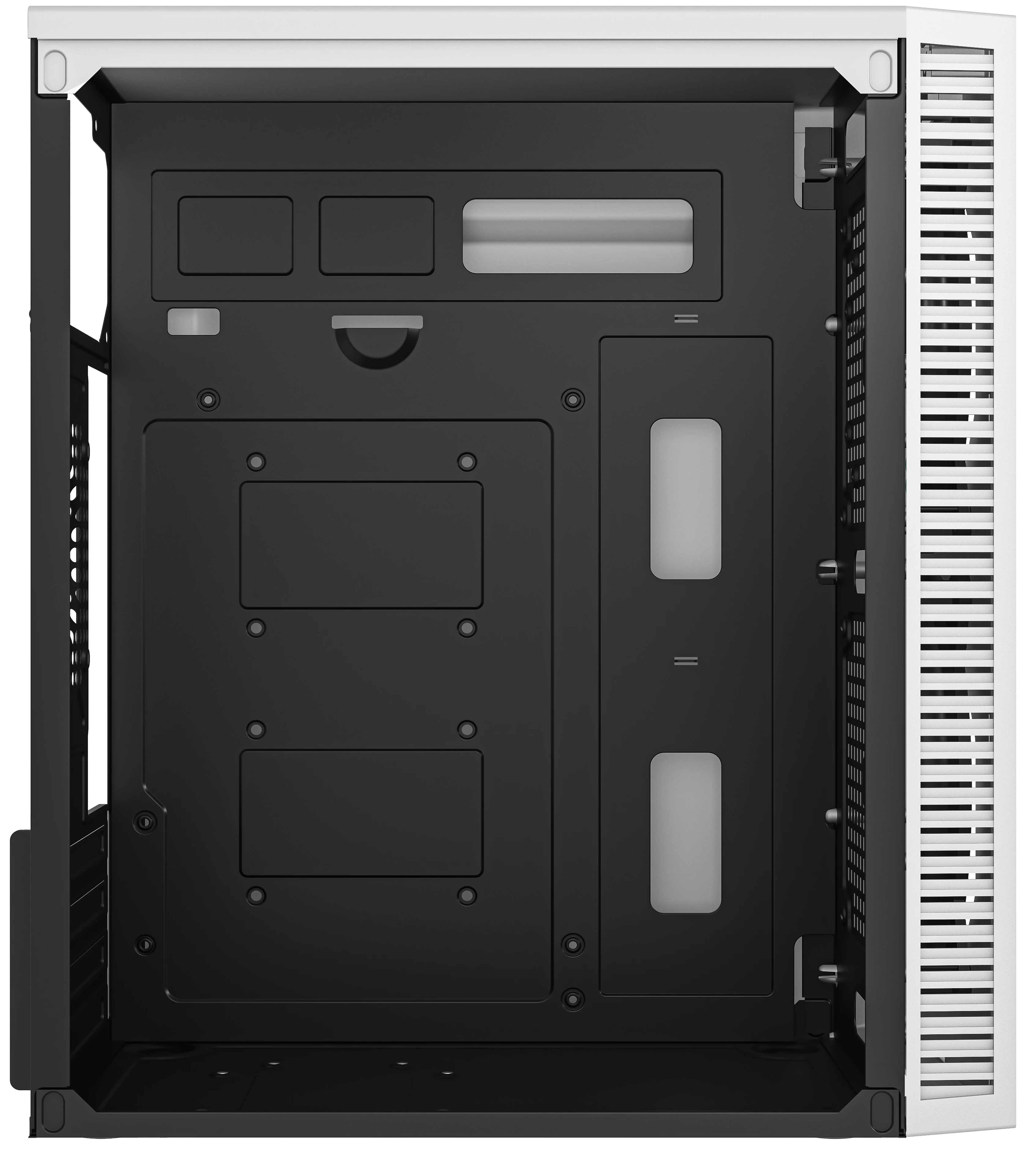 Gabinete Compacto Mini | Torre Fuji GC470 | Max MB M-ATX / Fuente ATX 500 W | 2x USB 2.0 + 1x USB 3.0+ 2x Fan FRGB | Panel Izq Acrilico + Frente Mesh | Blanco