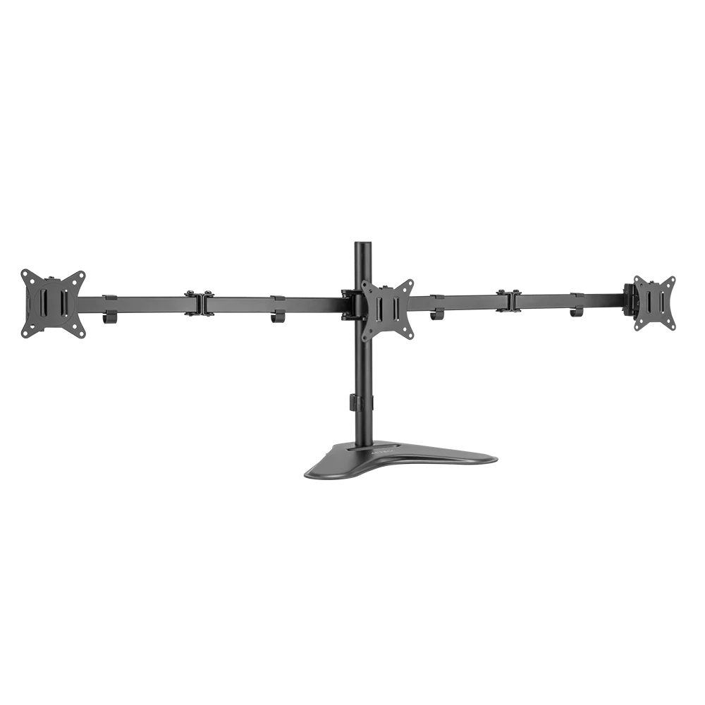 Soporte Articulado para 3 Monitores 17"- 27" | Enforce Zone-B SM435 | Soporta 7 kg | Soporte Vesa de 75x75mm | 100x100mm con Base | Advanced Series | Negro