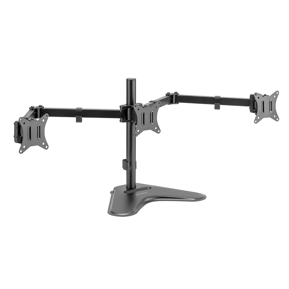 Soporte Articulado para 3 Monitores 17"- 27" | Enforce Zone-B SM435 | Soporta 7 kg | Soporte Vesa de 75x75mm | 100x100mm con Base | Advanced Series | Negro