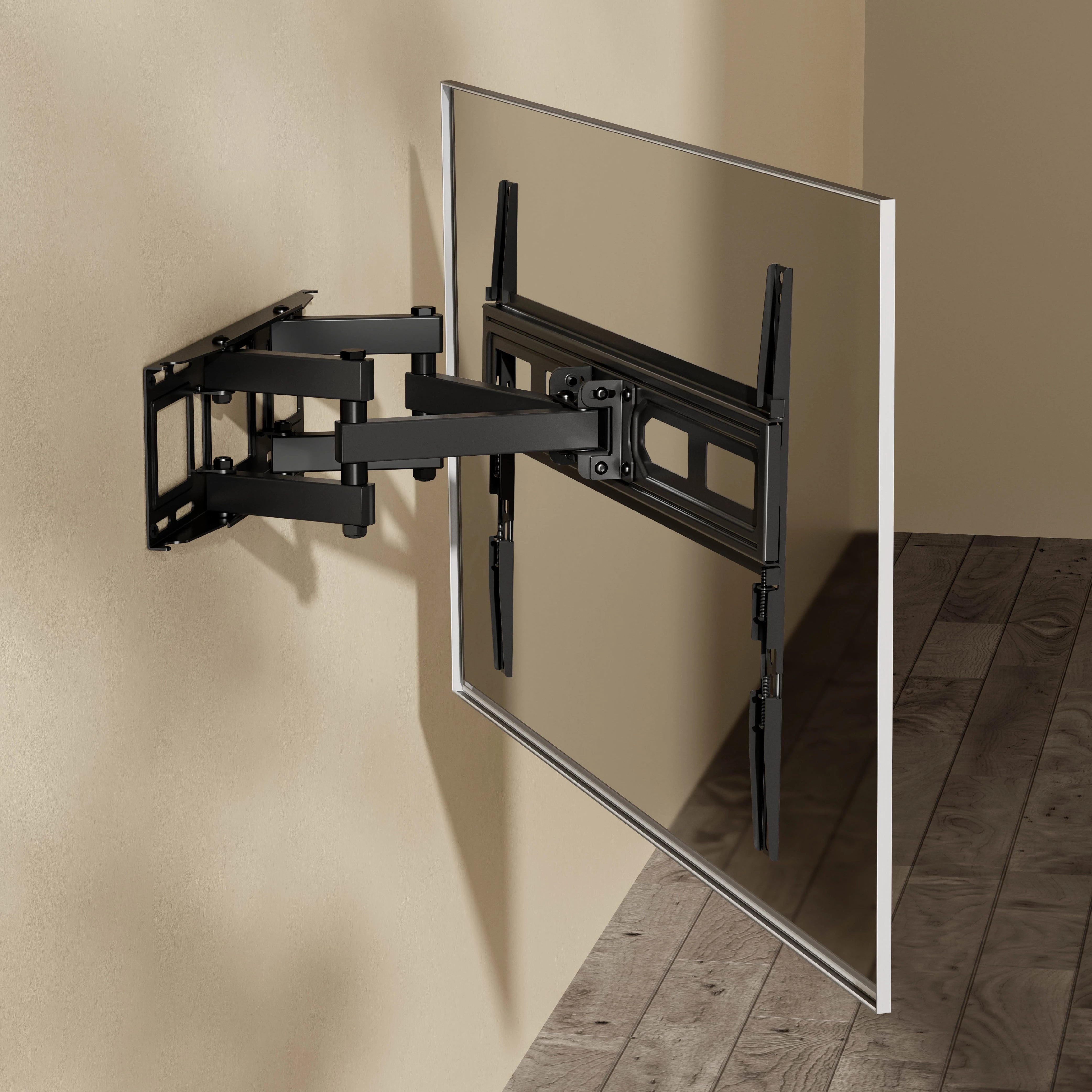 Soporte de Pared Articulado para Pantallas de 37"- 80"| Enforce Motion SP484 | Soporta 40 kg / Soporte Vesa 600x400 / Inclinacion 15° y Giro de 60° | Advanced Series | Negro