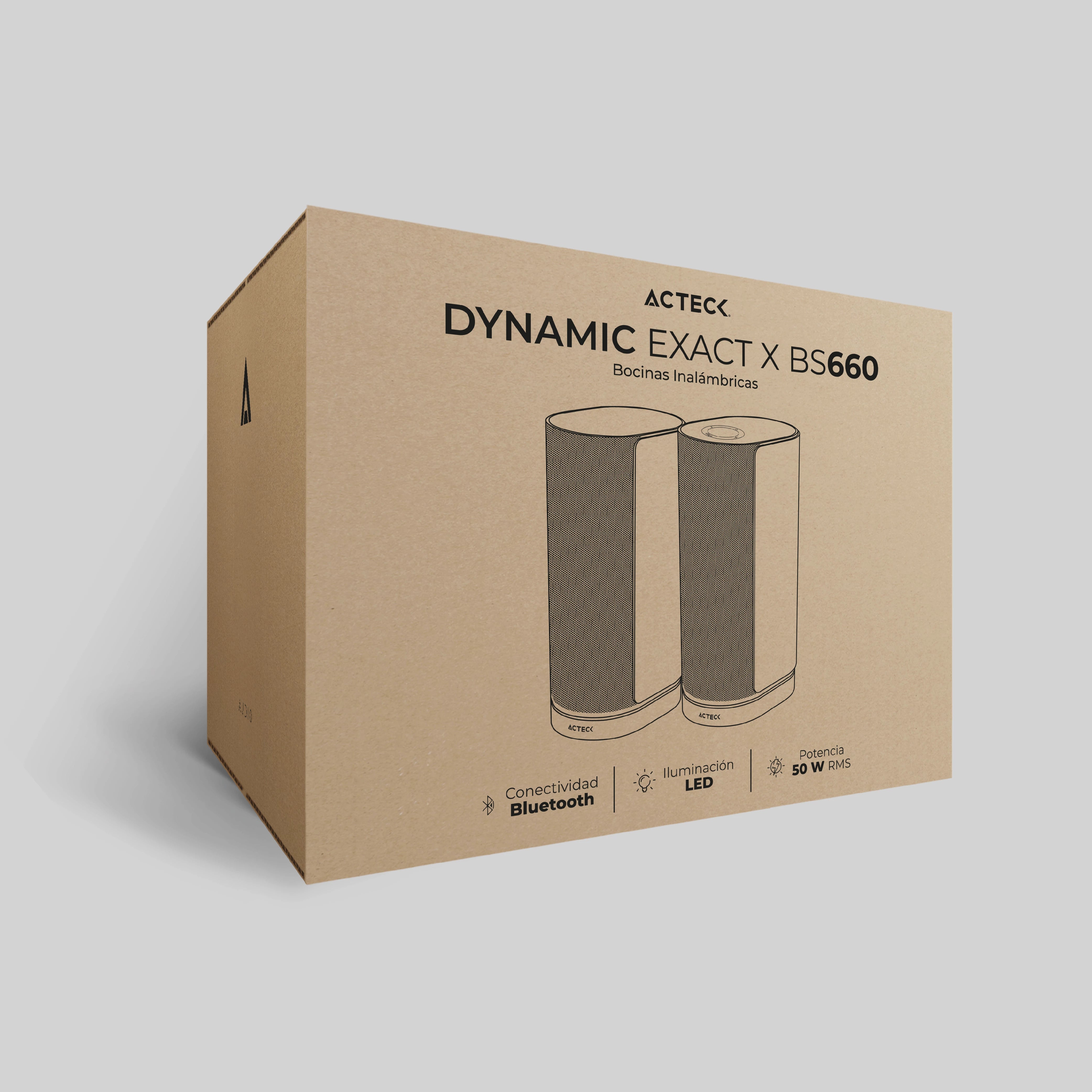 Bocinas para Escritorio | Dynamic Exact X BS660 | 2.0 Ch Bluetooth 5.3 + RCA + 50 W + Alimentación 120 V | Elite Series | Negro