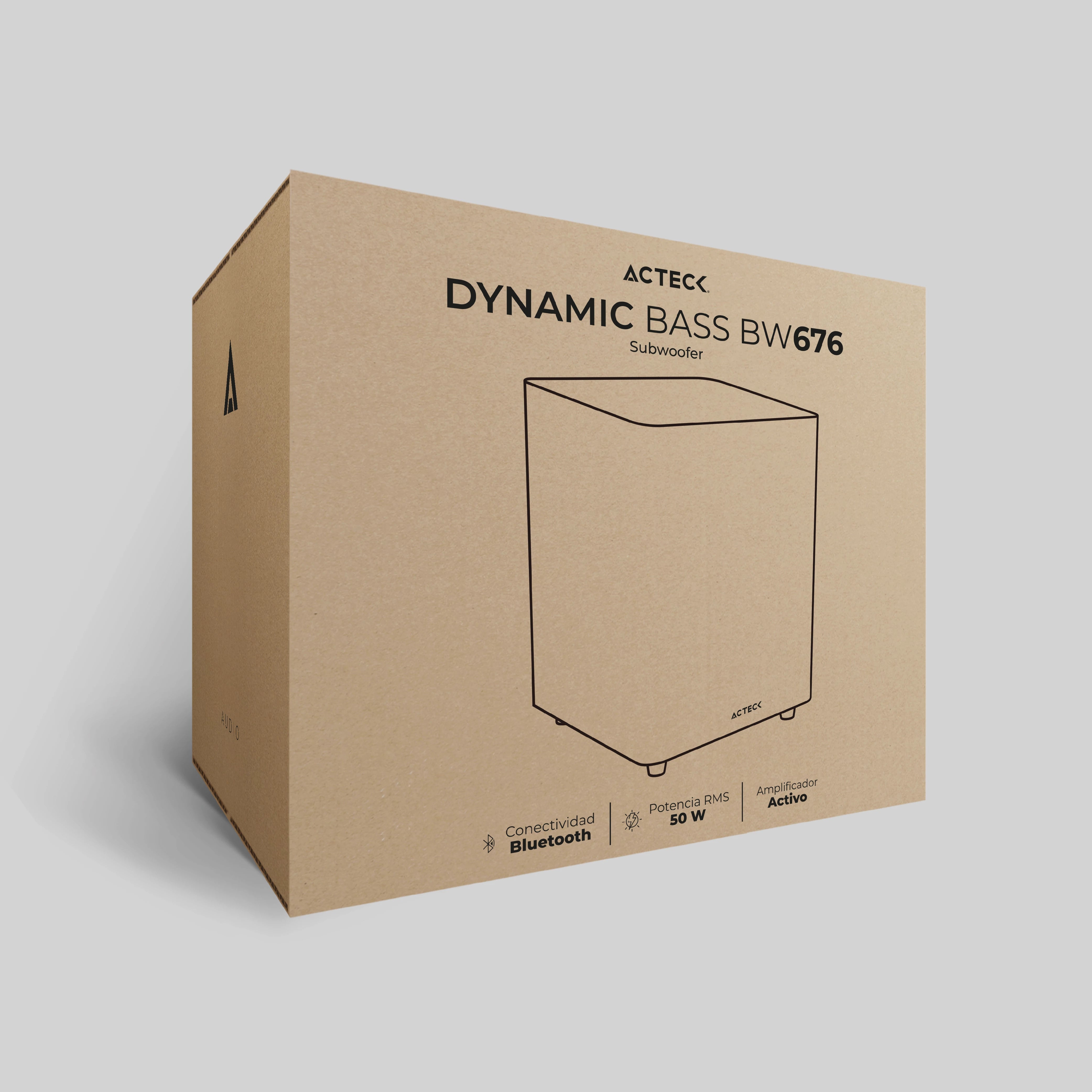 Subwoofer tipo Estudio | Dynamic Bass BW676 | Negro