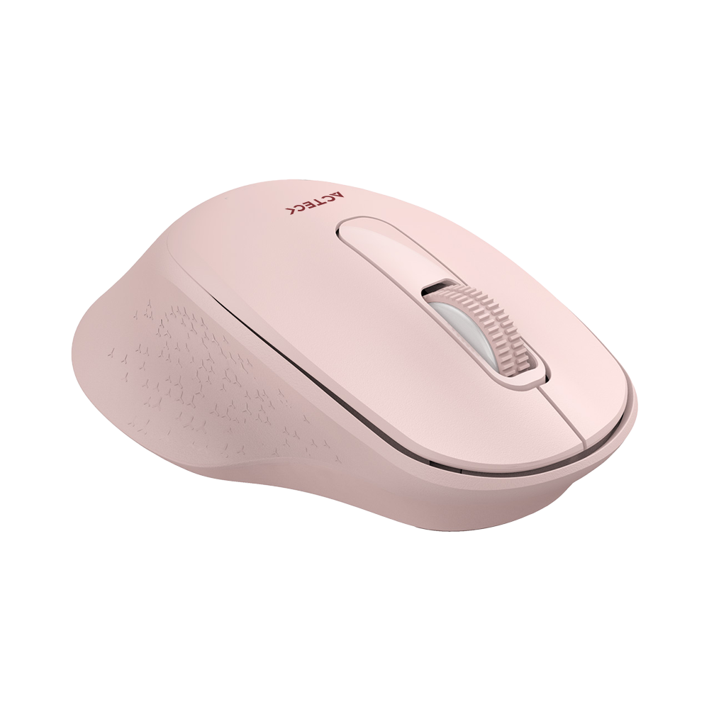 Mouse Ergonómico | Optimize Ergo MI470 | Inalámbrico + 2.4 GHz + 1600 DPI + 2 Botones + 1xBat AA Incluida | Advanced | Rosa