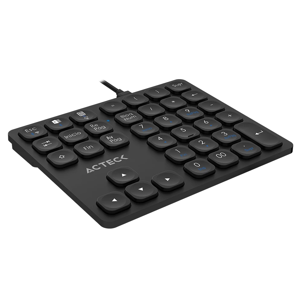 Teclado Numerico Multidispositivo | Inspire Pad Pro TN480 | 2.4 Ghz + BT 5.0 Dual Mode + Recargable | Advanced Series | Negro