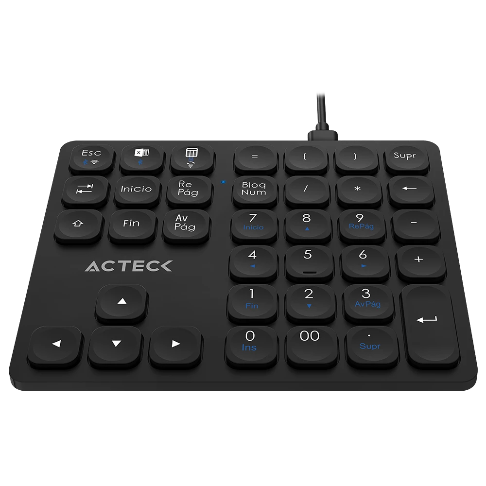 Teclado Numerico Multidispositivo | Inspire Pad Pro TN480 | 2.4 Ghz + BT 5.0 Dual Mode + Recargable | Advanced Series | Negro