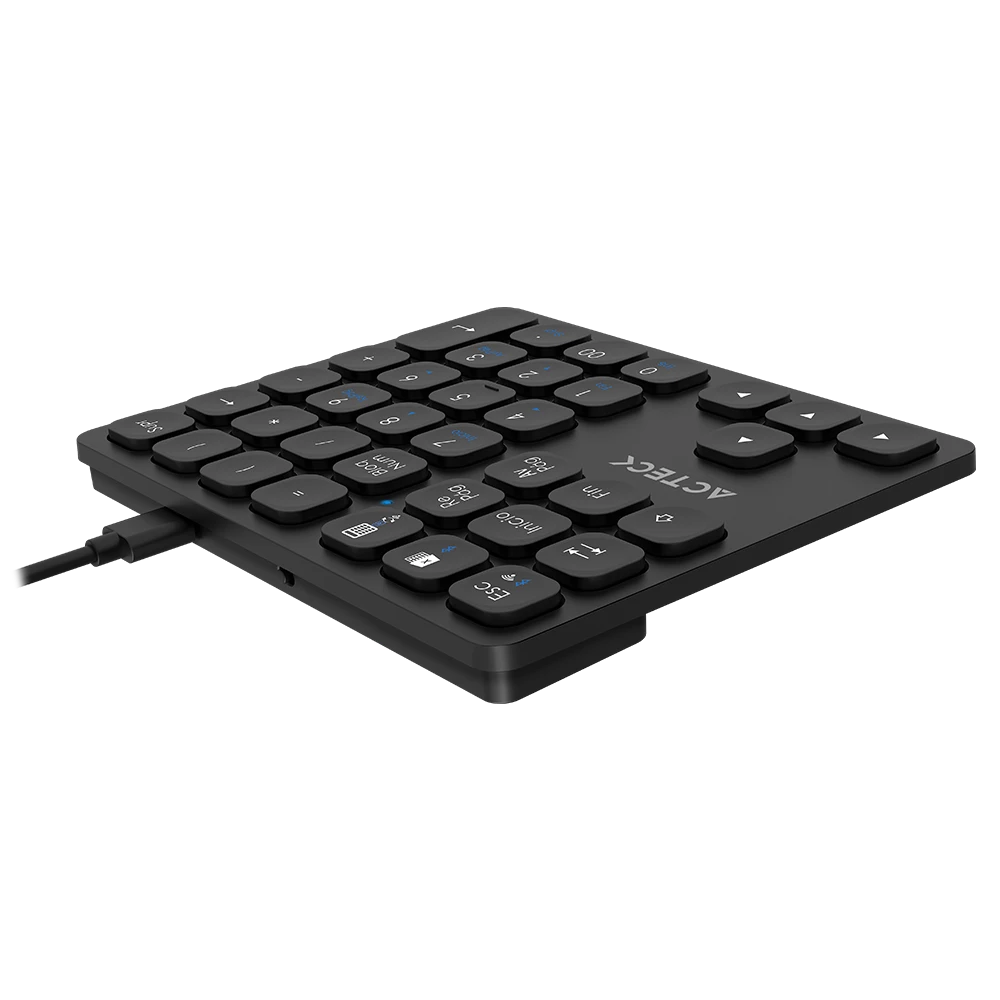 Teclado Numerico Multidispositivo | Inspire Pad Pro TN480 | 2.4 Ghz + BT 5.0 Dual Mode + Recargable | Advanced Series | Negro