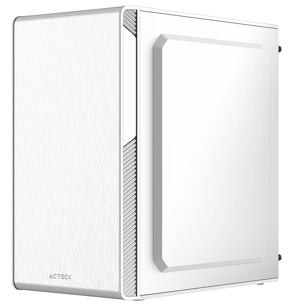 Gabinete Mini Torre | Performance II GI215 | Max MB M-ATX Fuente ATX 500 W | 2x USB 2.0 | Full Metálico + Frente Solido | Blanco