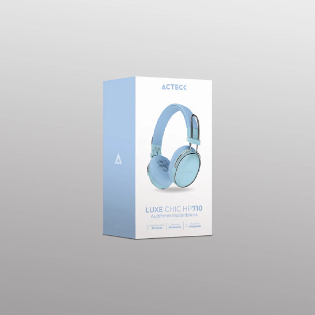 Audífonos Inalámbricos Over Ear | Luxe Chic HP710 | Azul