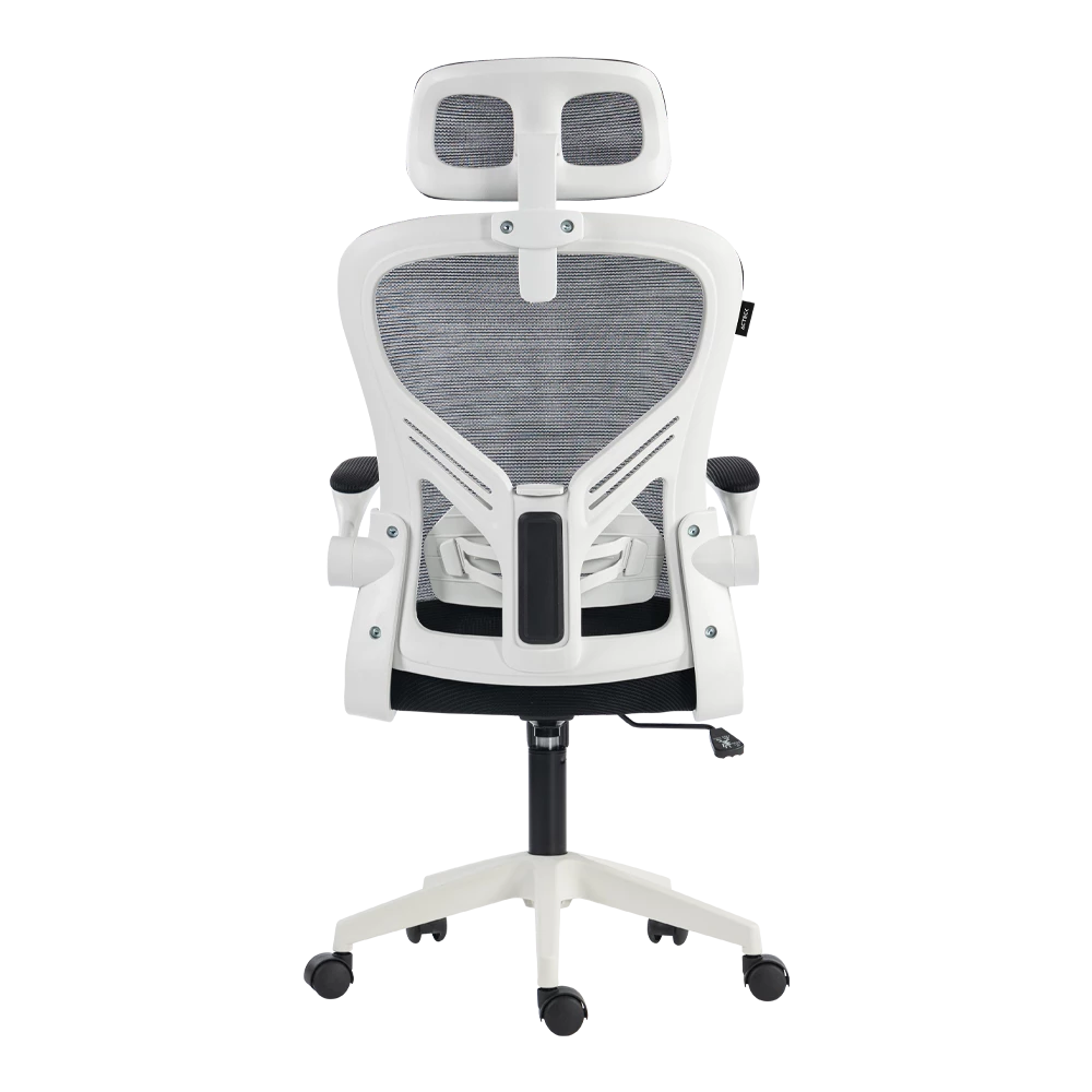 Silla | Flux Base EC343HR | Marco Blanco- Malla Negra