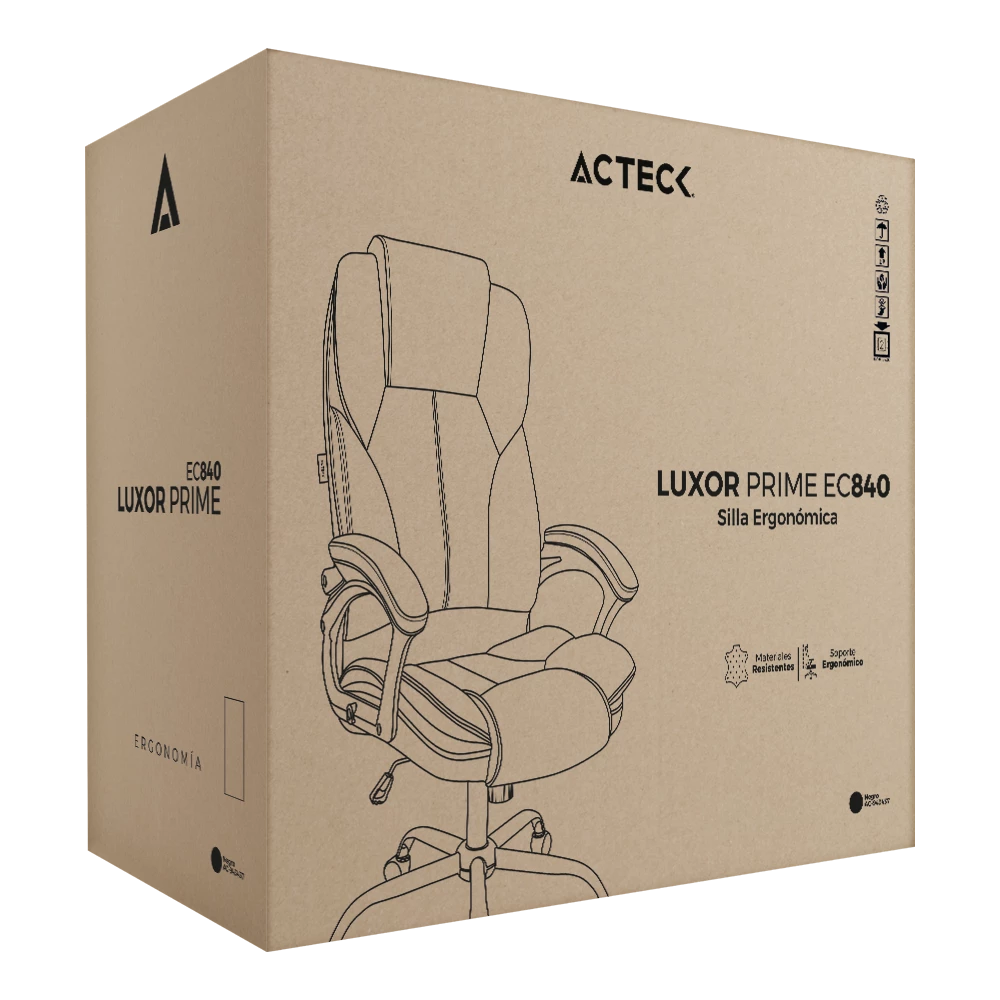 Silla de Oficina | Luxo Prime EC840 | Negro