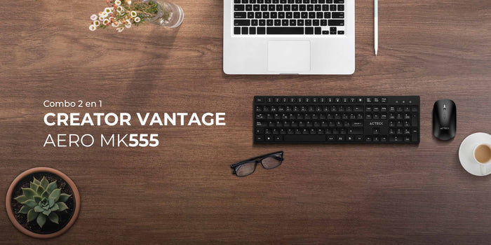 Combo 2 en 1 | Creator Vantage Aero MK555 | Negro