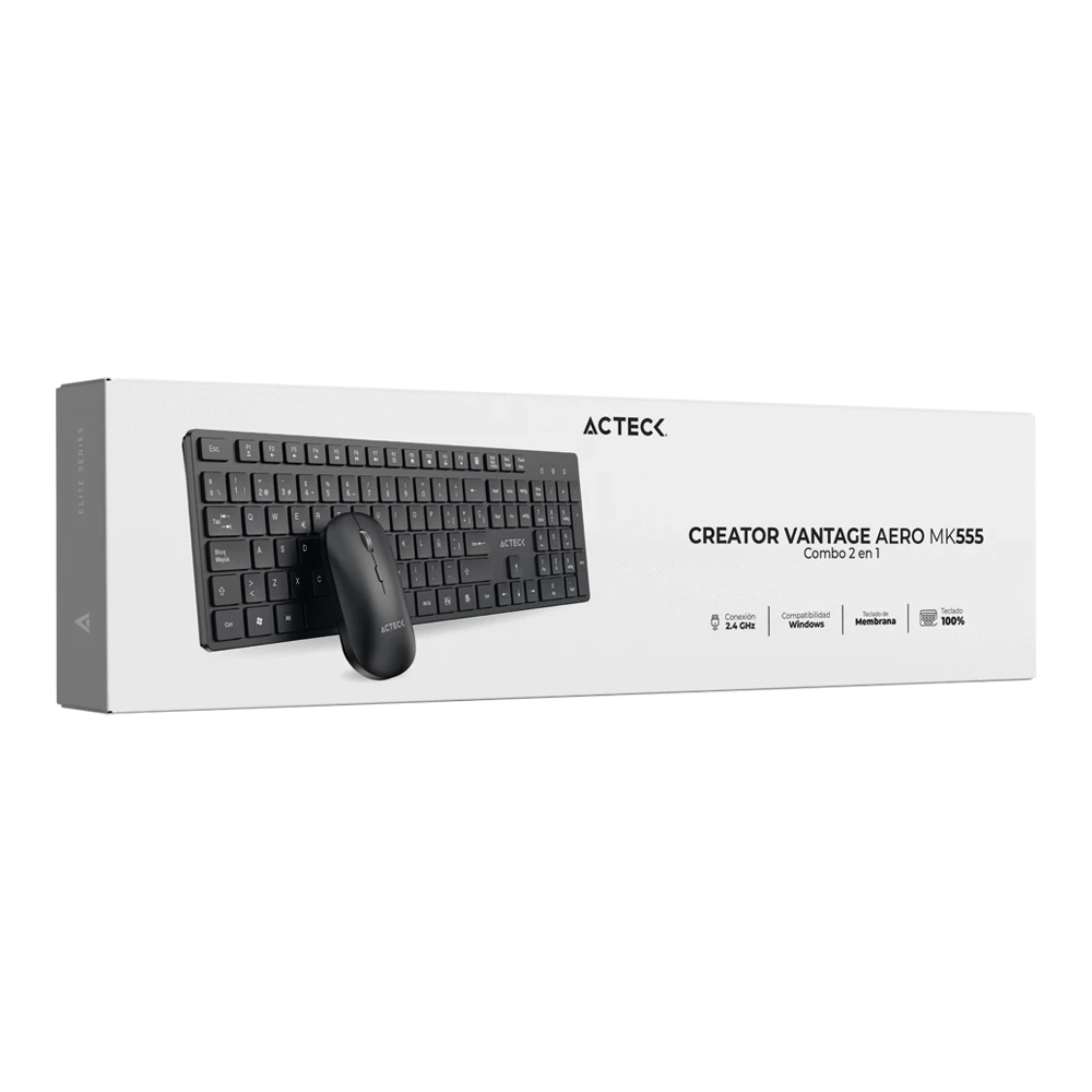 Combo 2 en 1 | Creator Vantage Aero MK555 | Negro