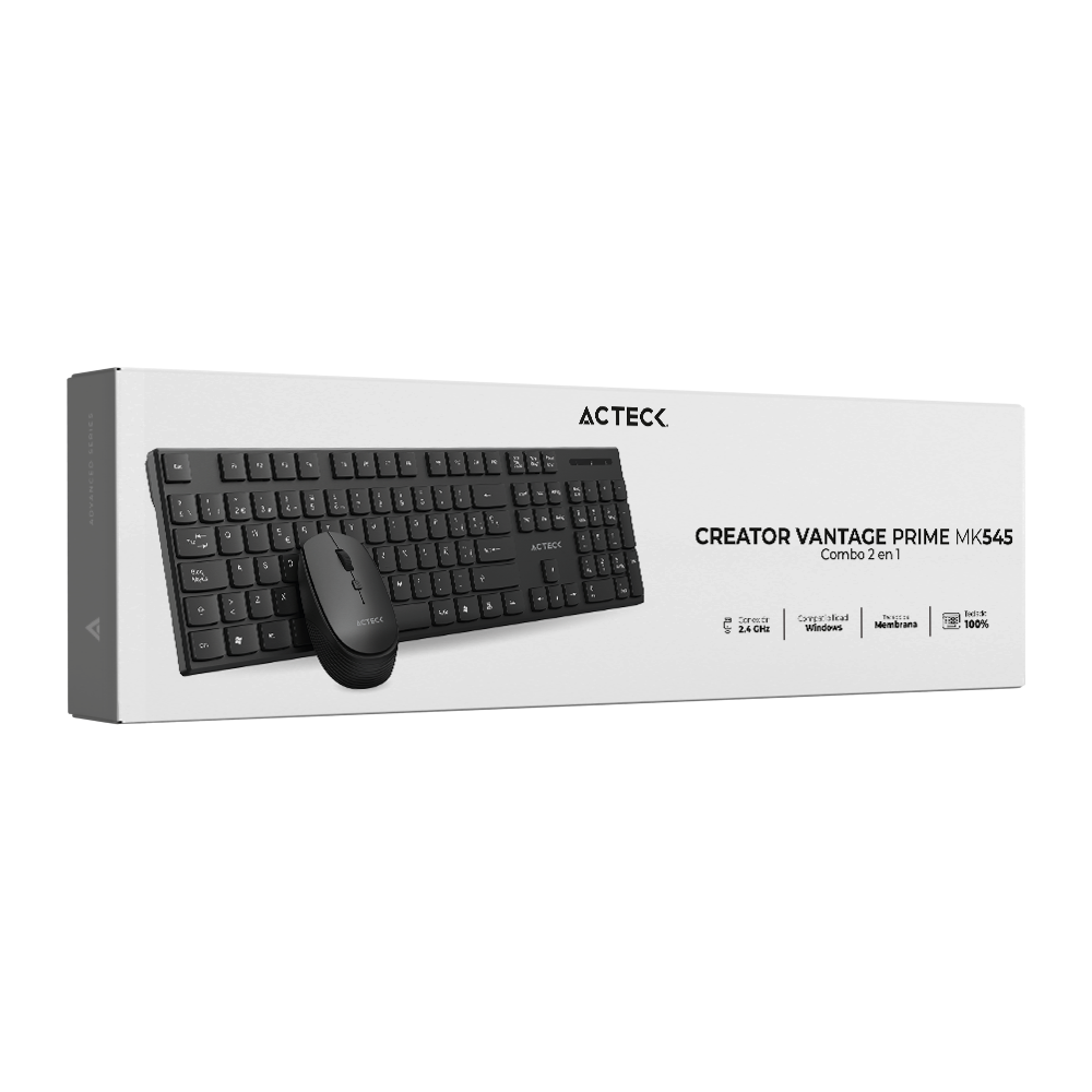 Combo 2 en 1 Creator | Vantage Prime MK545 | Negro