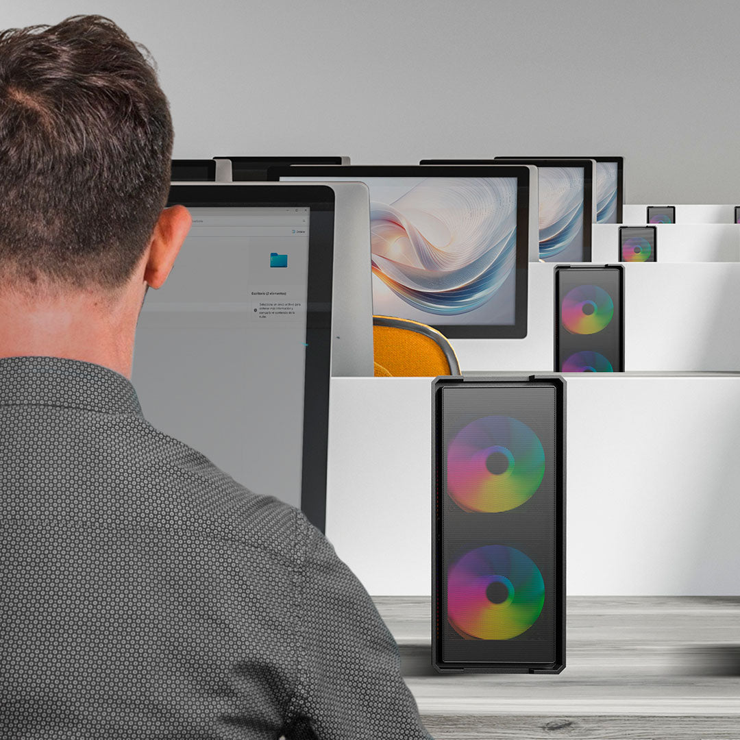 Gabinete Mini Torre | Doom Ultra Mesh GI750M | Negro