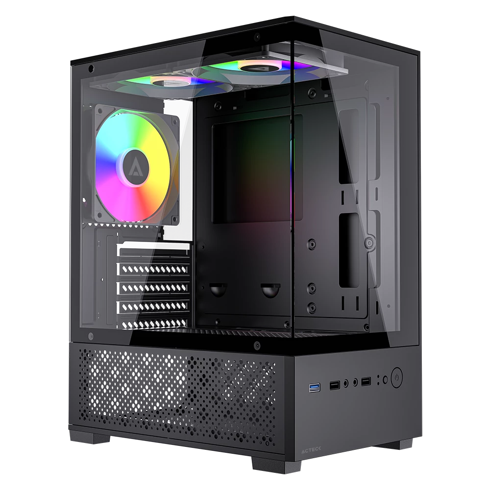 Gabinete Compact Mini Torre | Panorak GC600 | Negro
