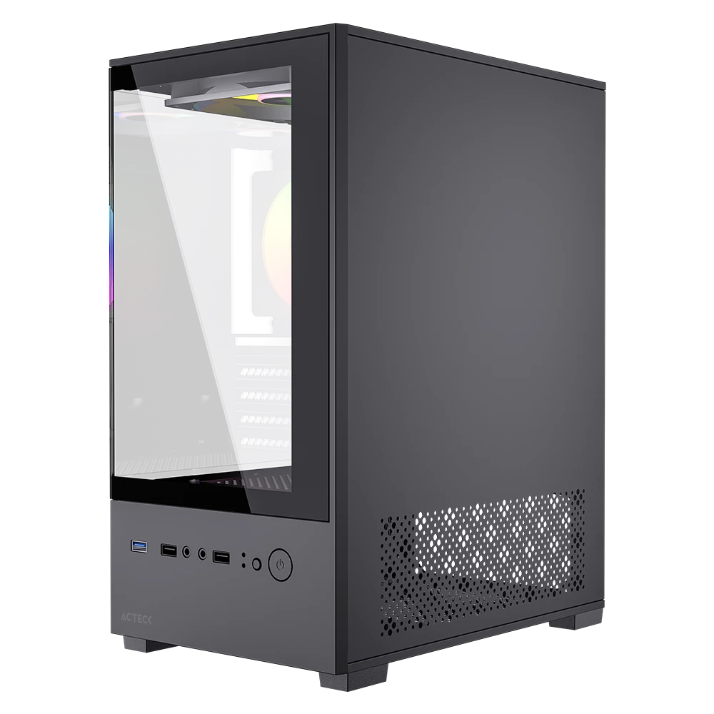 Gabinete Compact Mini Torre | Panorak GC600 | Negro