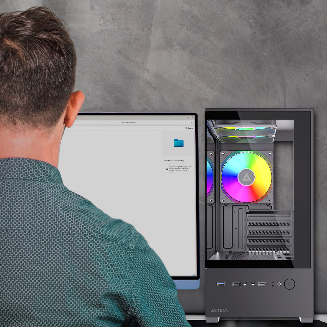 Gabinete Compact Mini Torre | Panorak GC600 | Negro