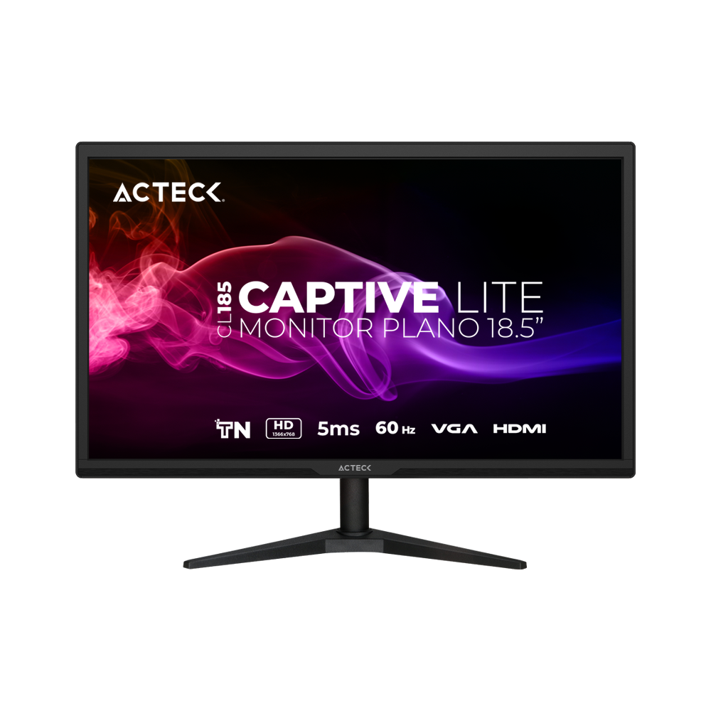 Monitor Plano 18.5 TN | Captive Lite CL185 | Negro