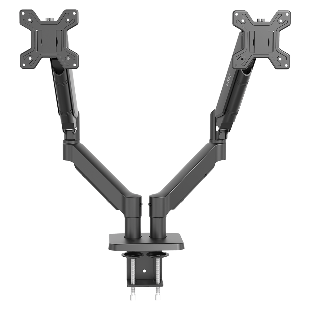 Soporte para Doble Monitor con C-Clamp | Enforce Motion SM727 | Negro