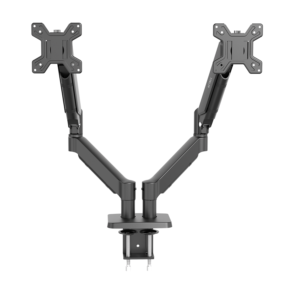 Soporte para Doble Monitor con C-Clamp | Enforce Motion SM727 | Negro