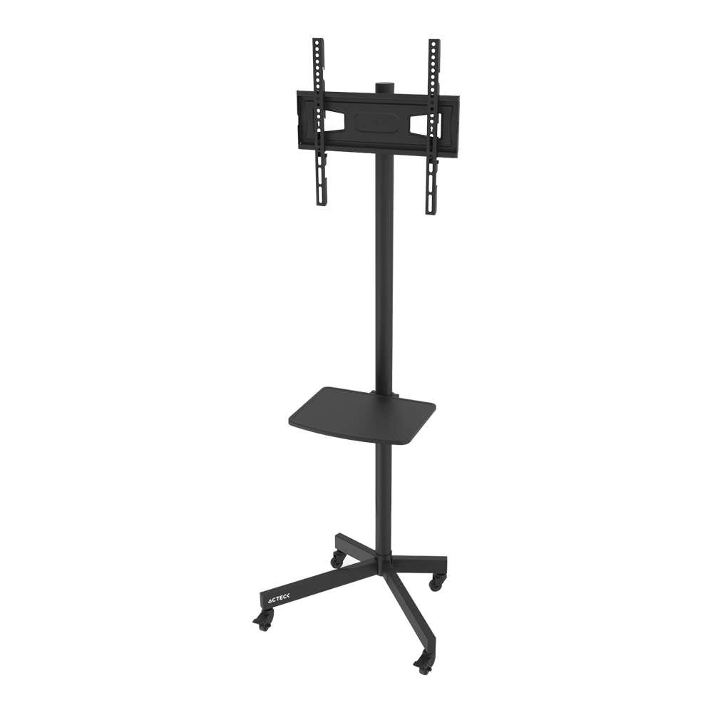 Carrito Movil para TV 32" a 65" con Repisa | Enforce Movil SP700 | Negro