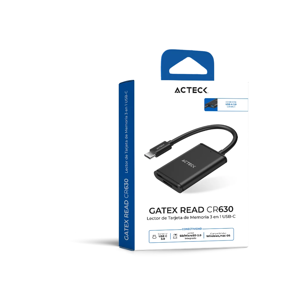 Lector de Memoria 3 en 1 USB-C | Gatex Read CR630