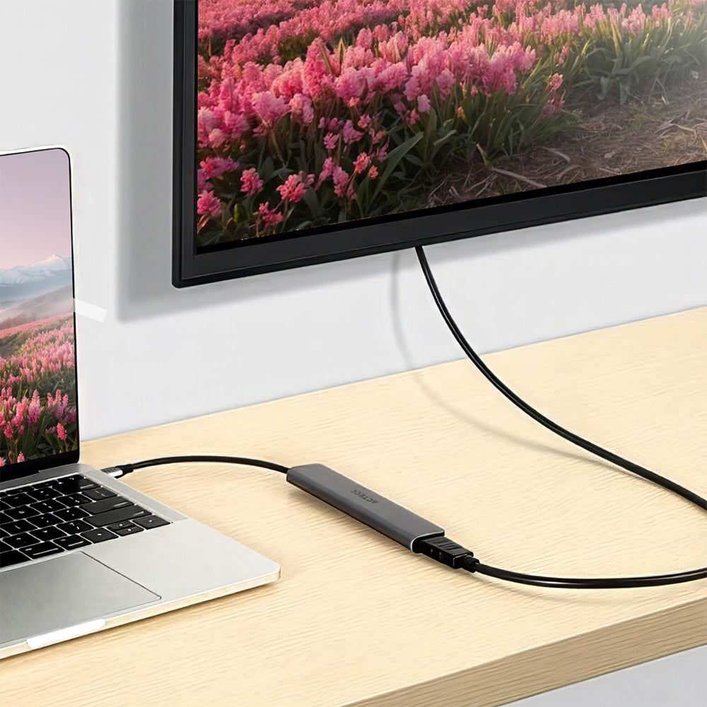 Hub USB-C 7 en 1 | Gatex Dock HD560 | Advanced Series Titanio