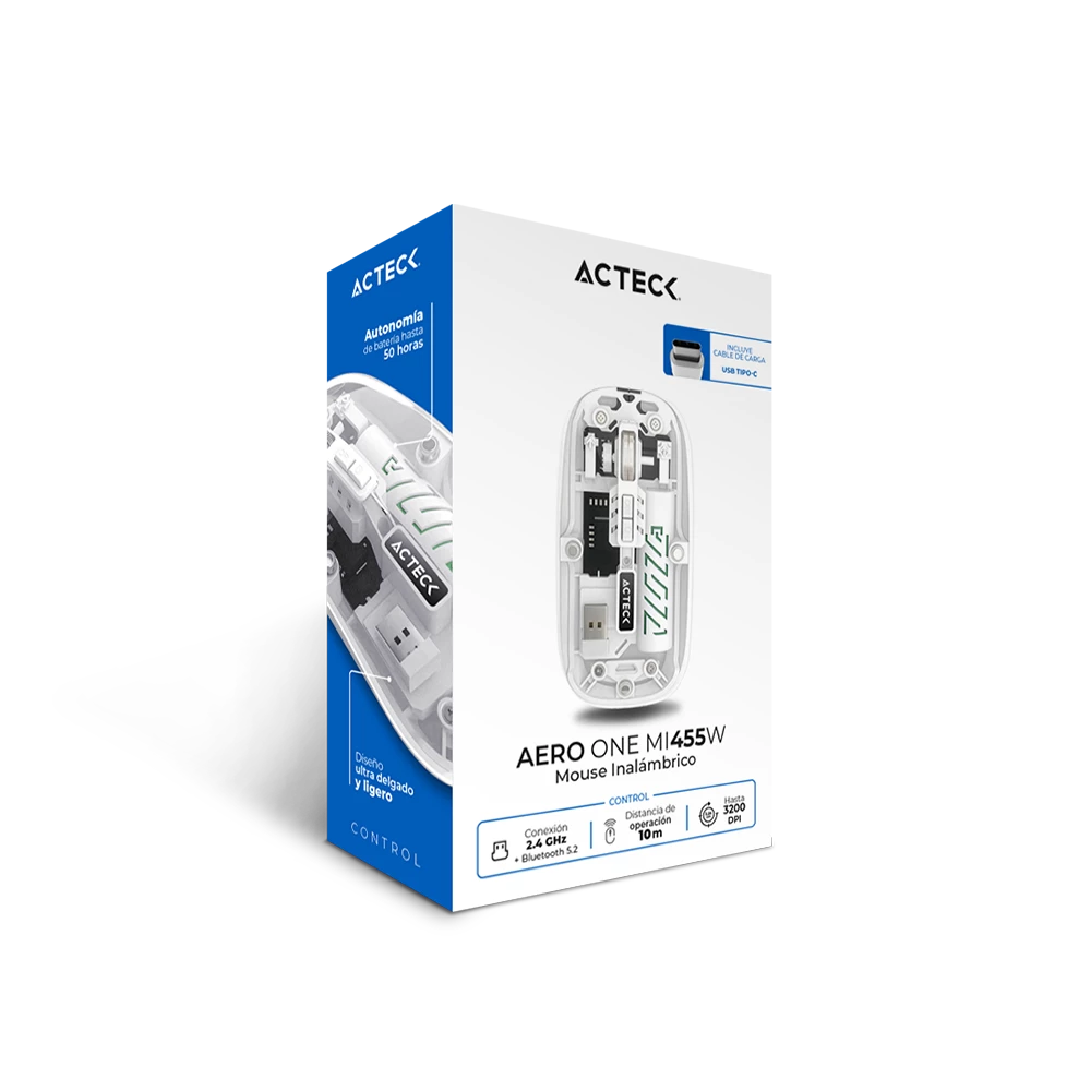 Mouse Ultra Delgado Multidispositivo | Aero One MI455W