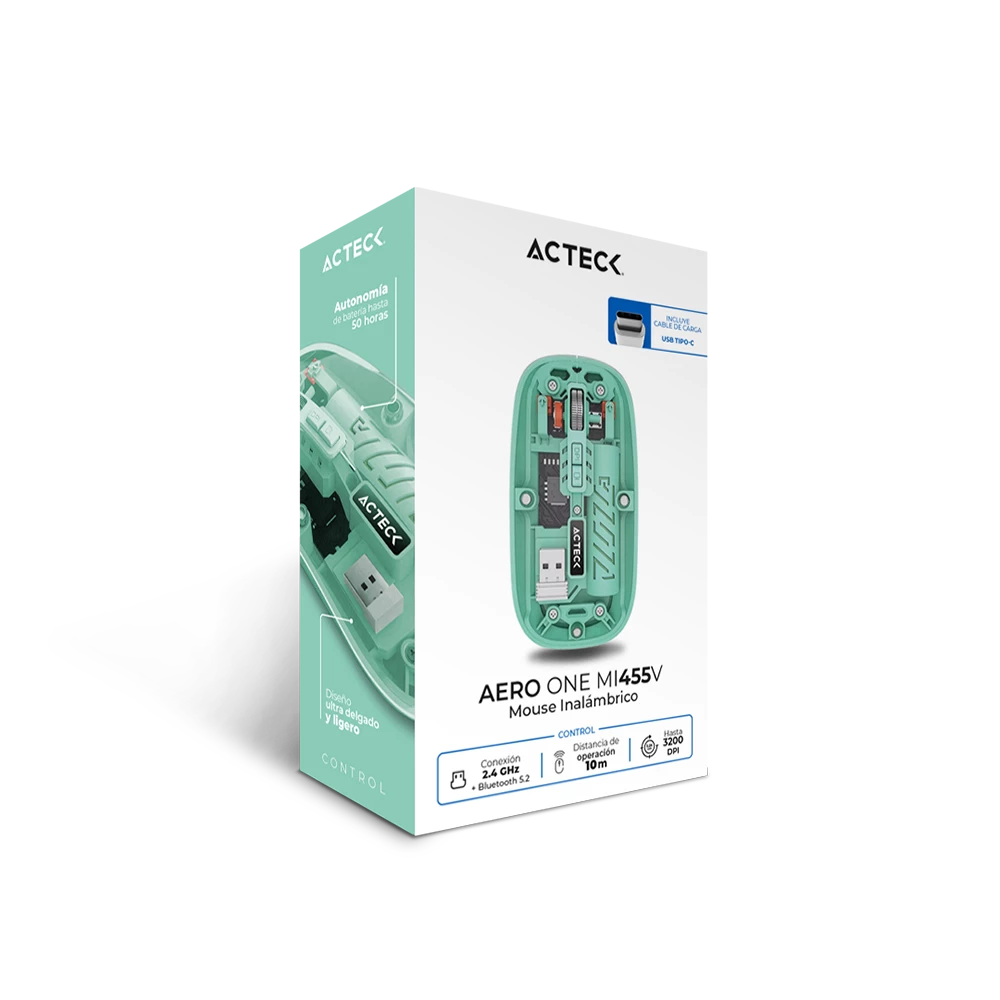 Mouse Ultra Delgado Multidispositivo | Aero One MI455V