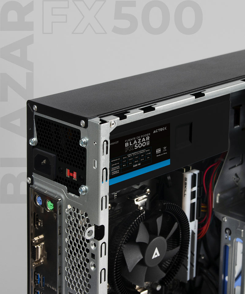 Fuente de Poder TFX 500W | Blazar FX500 | Negro