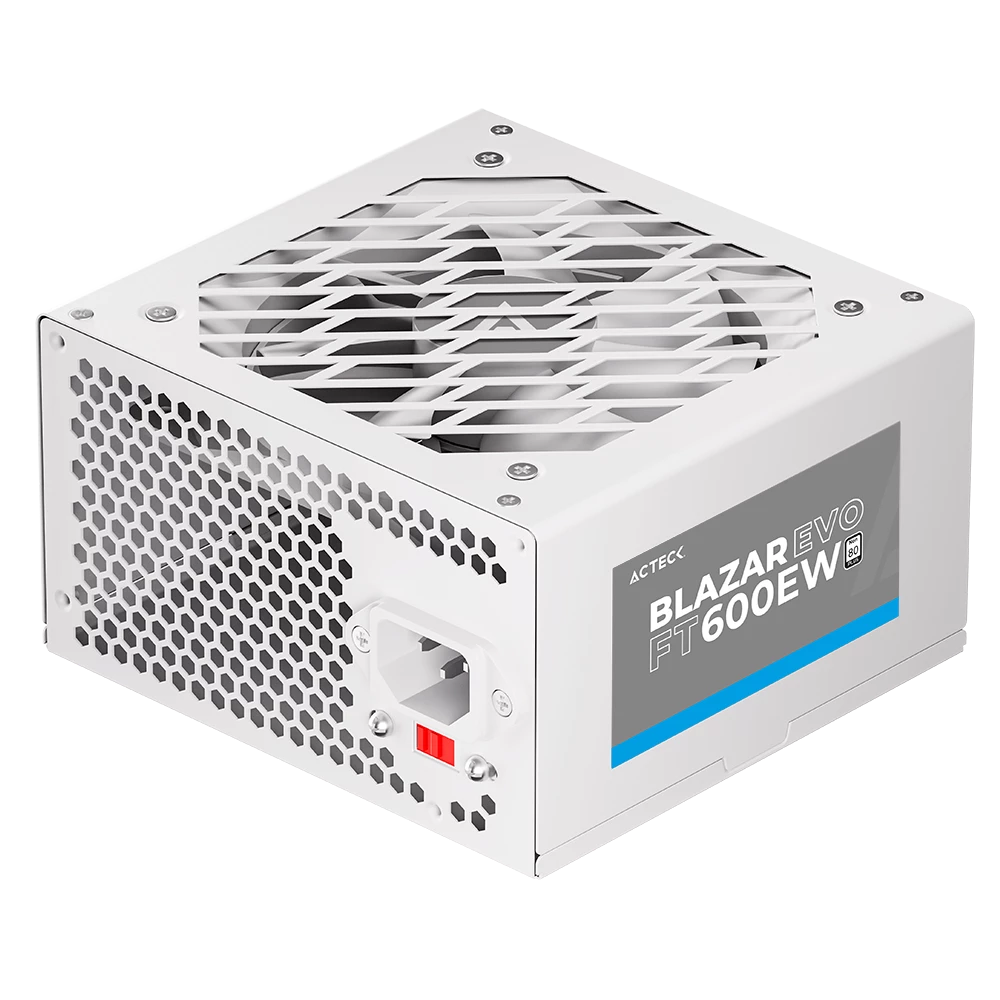 Fuente de Poder | Blazar Evo FT600EW ATX 600W | 1xATX 20+4 + 1xATX12V 4+4 + 2xSATA + 2xMolex + 1xPCIe 6+2 | Blanco