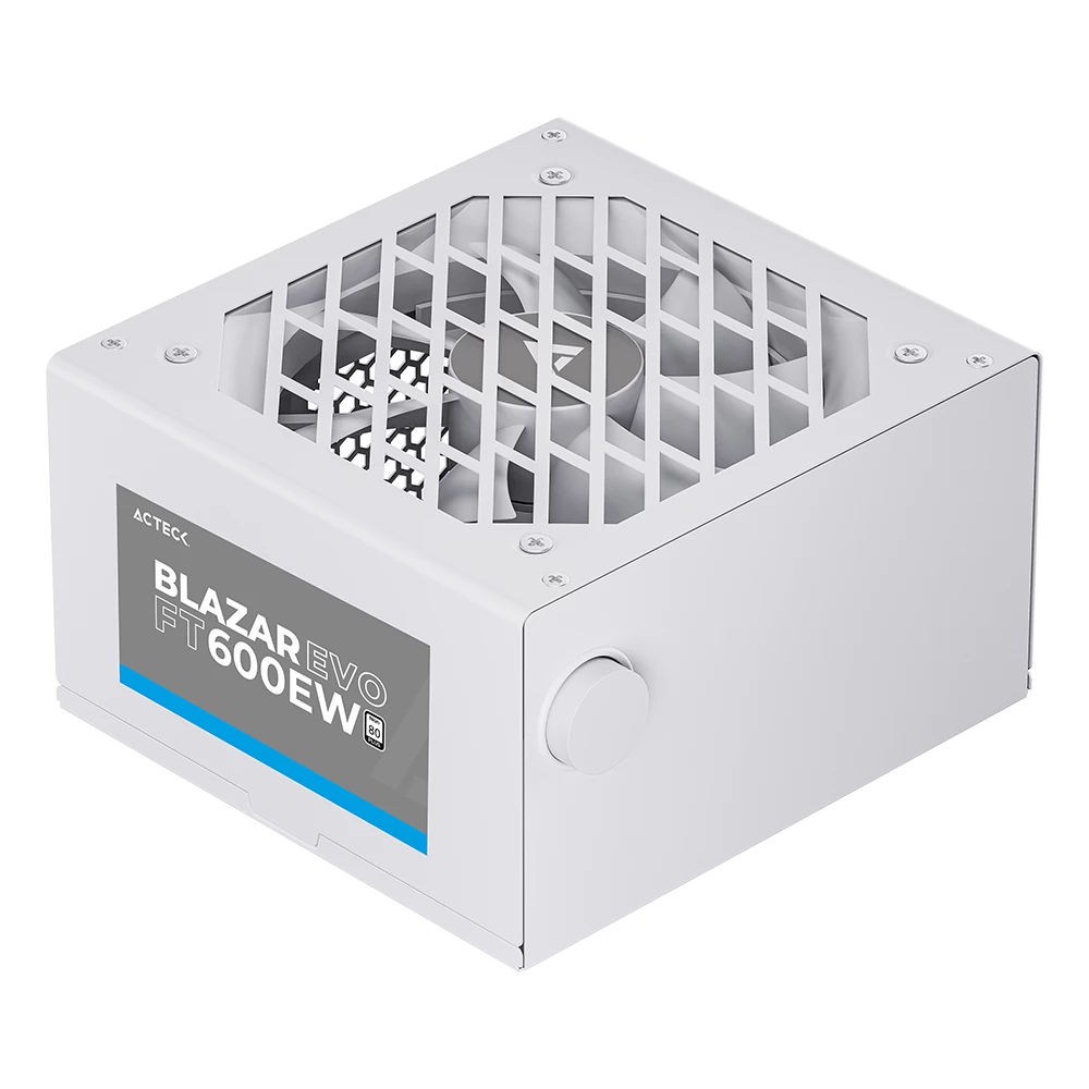 Fuente de Poder | Blazar Evo FT600EW ATX 600W | 1xATX 20+4 + 1xATX12V 4+4 + 2xSATA + 2xMolex + 1xPCIe 6+2 | Blanco